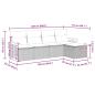 Preview: 5-tlg. Garten-Sofagarnitur mit Kissen Schwarz Poly Rattan