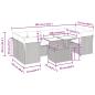 Preview: 8-tlg. Garten-Sofagarnitur mit Kissen Grau Poly Rattan
