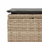 Preview: 9-tlg. Garten-Sofagarnitur mit Kissen Beige Poly Rattan