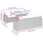 Preview: 7-tlg. Garten-Sofagarnitur mit Kissen Beige Poly Rattan