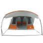 Preview: Tunnelzelt 5 Personen Grau und Orange Wasserdicht