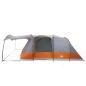 Preview: Tunnelzelt 5 Personen Grau und Orange Wasserdicht