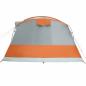 Preview: Tunnelzelt 5 Personen Grau und Orange Wasserdicht