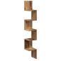 Preview: Wand-Eckregal Altholz-Optik 20x20x127,5 cm Holzwerkstoff