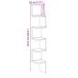 Preview: Wand-Eckregal Altholz-Optik 20x20x127,5 cm Holzwerkstoff