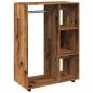 Preview: Kleiderständer Altholz-Optik 80x40x110 cm Holzwerkstoff