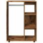 Preview: Kleiderständer Altholz-Optik 80x40x110 cm Holzwerkstoff