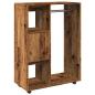 Preview: Kleiderständer Altholz-Optik 80x40x110 cm Holzwerkstoff
