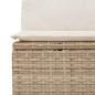 Preview: 6-tlg. Garten-Sofagarnitur mit Kissen Beige Poly Rattan Akazie