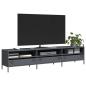 Preview: ARDEBO.de - TV-Schrank Anthrazit 202x39x43,5 cm Kaltgewalzter Stahl