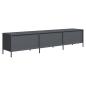 Preview: TV-Schrank Anthrazit 202x39x43,5 cm Kaltgewalzter Stahl