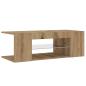 Preview: TV-Schrank mit LED-Leuchten Artisan-Eiche 90x39x30 cm
