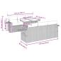 Preview: 7-tlg. Garten-Sofagarnitur mit Kissen Braun Poly Rattan