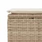 Preview: 6-tlg. Garten-Sofagarnitur mit Kissen Beige Poly Rattan