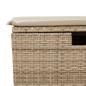 Preview: ARDEBO.de - 5-tlg. Garten-Sofagarnitur mit Kissen Beige Poly Rattan