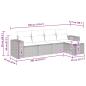 Preview: 5-tlg. Garten-Sofagarnitur mit Kissen Grau Poly Rattan