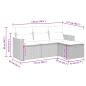 Preview: 4-tlg. Garten-Sofagarnitur mit Kissen Schwarz Poly Rattan