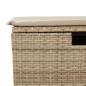 Preview: 5-tlg. Garten-Sofagarnitur mit Kissen Beige Poly Rattan