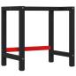 Preview: Werkbank Dunkelbraun 100x60x81,5 cm Massivholz Eiche
