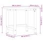 Preview: Werkbank Dunkelbraun 100x60x81,5 cm Massivholz Eiche