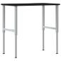 Preview: Werkbank Dunkelbraun 100x60x(71,5-98) cm Massivholz Eiche
