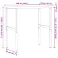 Preview: Werkbank Dunkelbraun 100x60x(71,5-98) cm Massivholz Eiche
