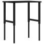 Preview: Werkbank Dunkelbraun 80x60x(71,5-98) cm Massivholz Eiche