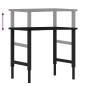 Preview: Werkbank Dunkelbraun 80x60x(71,5-98) cm Massivholz Eiche