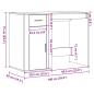 Preview: Schreibtisch Artisan-Eiche 100x49x75 cm Holzwerkstoff
