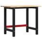 Preview: Werkbank 100x60x81,5 cm Massivholz Eiche