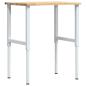 Preview: Werkbank 80x60x(71,5-98) cm Massivholz Eiche