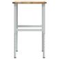 Preview: Werkbank 80x60x(71,5-98) cm Massivholz Eiche