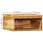 Preview: TV-Wandschrank 40x30x19 cm Massivholz Akazie