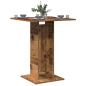 Preview: ARDEBO.de - Bistrotisch Altholz-Optik 60x60x75 cm Holzwerkstoff