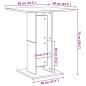 Preview: Bistrotisch Altholz-Optik 60x60x75 cm Holzwerkstoff