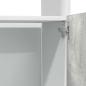 Preview: Mikrowellenumbauschrank Betongrau 60x57x207 cm Holzwerkstoff