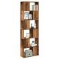 Preview: ARDEBO.de - Bücherregal/Raumteiler Altholz-Optik 60x24x186 cm