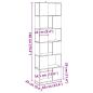 Preview: Bücherregal/Raumteiler Altholz-Optik 60x24x186 cm