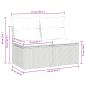 Preview: 4-tlg. Garten-Sofagarnitur mit Kissen Braun Poly Rattan Akazie