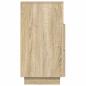 Preview: Nachttische 2 Stk. mit 2 Schubladen Sonoma-Eiche 36x36x68 cm