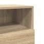 Preview: Nachttische 2 Stk. mit 2 Schubladen Sonoma-Eiche 36x36x68 cm
