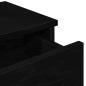 Preview: Wandregal mit Schubladen Schwarz 80x31x17 cm Holzwerkstoff