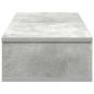 Preview: Wandregal mit Schubladen Betongrau 80x31x17 cm Holzwerkstoff
