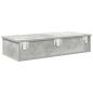 Preview: Wandregal mit Schubladen Betongrau 80x31x17 cm Holzwerkstoff
