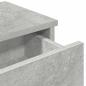 Preview: Wandregal mit Schubladen Betongrau 80x31x17 cm Holzwerkstoff