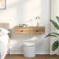 Preview: Wandregal mit Schubladen Artisan-Eiche 80x31x17cm Holzwerkstoff