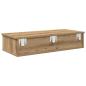 Preview: Wandregal mit Schubladen Artisan-Eiche 80x31x17cm Holzwerkstoff