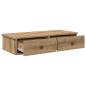 Preview: Wandregal mit Schubladen Artisan-Eiche 80x31x17cm Holzwerkstoff
