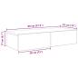 Preview: Wandregal mit Schubladen Artisan-Eiche 80x33x17cm Holzwerkstoff