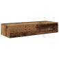 Preview: Wandregal mit Schubladen Altholz-Optik 100x36x19 cm